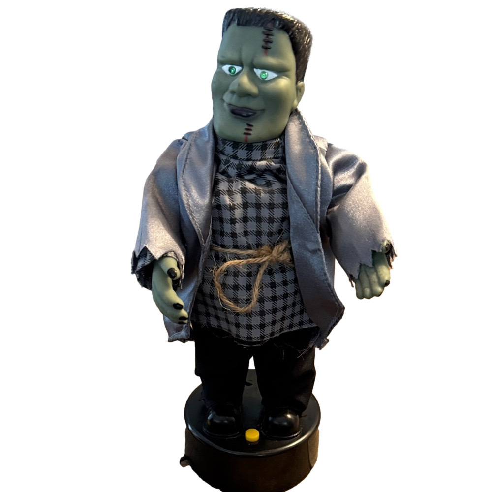 Frankenstein Figurine with Glowing Eyes and Emits Spooky Sounds when Activated